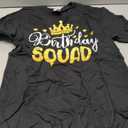 Birthday Squad Party Matching Family Group Funny Bday Team T-Shirt M
