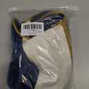 Yangest Navy Blue Patchwork Throw Pillow Cover Striped Velvet Cushion Case Modern Neutral Pillowcase for Sofa Couch Bedroom Living Room Home Decor,18x18 Inch