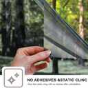Filmgoo Window Tint for Home One Way Daytime Privacy Window Film Heat Blocking Anti UV Mirrored Reflective Window Film for Home and Office, Black Silver, 29.5 Inch x 6.5 Feet