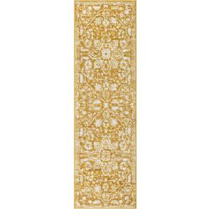 Well Woven Della Gold Vintage Medallion Pattern Runner Rug (2'3" x 7'3" Runner)