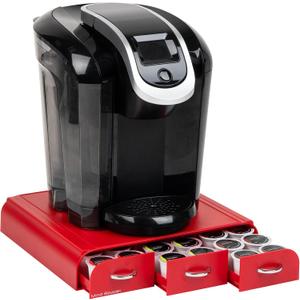 Mind Reader Anchor Collection Coffee Pod Holder, 36 Capacity, Red 2