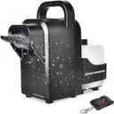 Adjustable 900W Snow Machine, 70% Quieter Indoor Artificial Snow Maker with Dual Pump, Portable Snowflake Machine for Halloween Christmas Party Wedding Decor