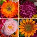 24 Inch Fall Wreath for Front Door, Artificial Harvest Fall Wreath