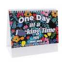 2026 Mental Health Desk Calendar Sweary Mental Health Calendar 12 Months Desk Calendar for Home Office Funny Swear Gag White Elephant Gift