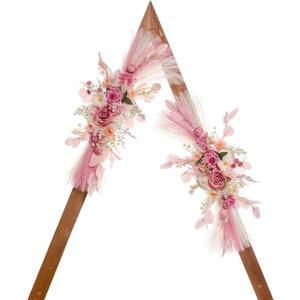 Wedding Arch Flowers, Artificial Flowers for Decoration, Large Flower Swag for Boho Styles Wedding Ceremony Floral Decor - Pack of 2 (Pink Pampas) Wedding Arch Flowers, Artificial Flowers for Decoration, Large Flower Swag for Boho Styles Wedding Ceremony Floral Decor - Pack of 2 (Pink Pampas)