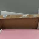 JOYLDIAS Children's Wooden Desk, Children's Desk with Chair, Multifunctional Children's Learning Table with Shelves and Storage Space, Pink