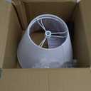 Small Lamp Shades Set of 2, 5.5" Top x 10" Bottom x 6.6" High, Small White Lamp Shades for Table Lamps, Fabric Lampshade Replacement for Bedside Lamp, Wall Sconces, Spider, Clip on Adapters Included