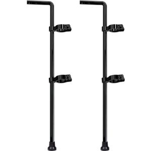 VIVIDA Gate Drop Rod, 1-5/8" x 32" Black Chain Link Cane Bolts, 2 Pack