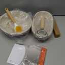 Sourdough Proofing Basket Gift Set, 9" Round and 10" Oval Banneton Bread Baking Supplies, Sourdough Baskets with Bread Lame, Danish Whish, Bowl Scraper, Sourdough Scraper, and Linen Liner (9-Piece Kit)