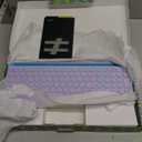 seenda Bluetooth Keyboard and Mouse for iPad, CTU-301 Wireless Multi-Device Connection Bluetooth+2.4G Keyboard Mouse Combo with Tablet Holder for iPad/Macbook/Windows, iOS/Andriod/Phone, Blue & Purple