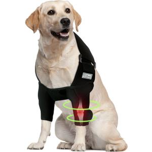 Furtent Dog Front Leg Brace for Elbow Dysplasia, Shoulder Dislocation, Hygroma, Pet Prevent Licking Wound Elbow Protector, Avoid Cone of Shame, Abrasion Resistant Dog Recovery Sleeve, L