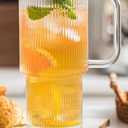 Luxilish Glassware, 
Modern Glass Mug for Cold & Hot Beverages