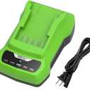 Powilling 24V CAF806 Battery Charger Replacement for Greenworks 24V Battery, Compatible with Greenworks 24 Volt Battery BAG708 BAG709 and Bissell CleanView XR Pet Stick Vacuum Cleaner