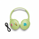 Headphones Cute Foldable Student Child Boys Girls Headphones for School/Classroom/Travel Green/Yellow