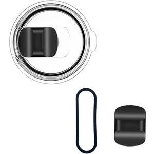 2 x Pack Tumbler Replacement Lids for YETI, 30 oz Tumbler Magnetic Slider Replacement Fits 30 oz Tumbler, 14 oz Mugs & 35 oz Straw Cups, with Extra Seals and Magnetic Closures