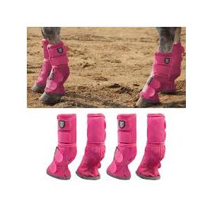 Harrison Howard Horse Fly Boots Perfect Contoured Fit Leg Guards Dense Mesh Boots with Ventilated Comfort Reliable Protection from Summer Elements Set of 4 Purple Medium