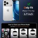 FNTCASE for iPhone 17 Pro-Max Case: Clear Magnetic Phone Cases with Screen Protector Compatible with Magsafe Slim Anti Yellowing Rugged Shockproof Protective Transparent Cell Cover (A-Clear)