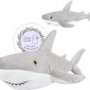 SuzziPals Heatable & Coolable Shark Plush, Microwavable Heating Pad Shark Stuffed Animal for Soothing & Relaxation, Lavender Infused Shark Toy Gift for Kids & Adults