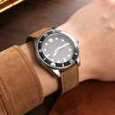 Suede Leather watch bands for men and women, Quick Release leather watch strap with Silver Buckle watch leather strap, 18mm/20mm/22mm watch band WBG0206