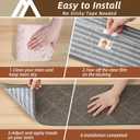 COSY HOMEER Stair Treads for Wooden Steps 9"x28" Washable Indoor Carpet Stair Treads Non Slip Soft Polyester Stair Carpet Tread Reusable Stair Runner Rugs for Kids, Elders,Pets,Light Brown,10pcs