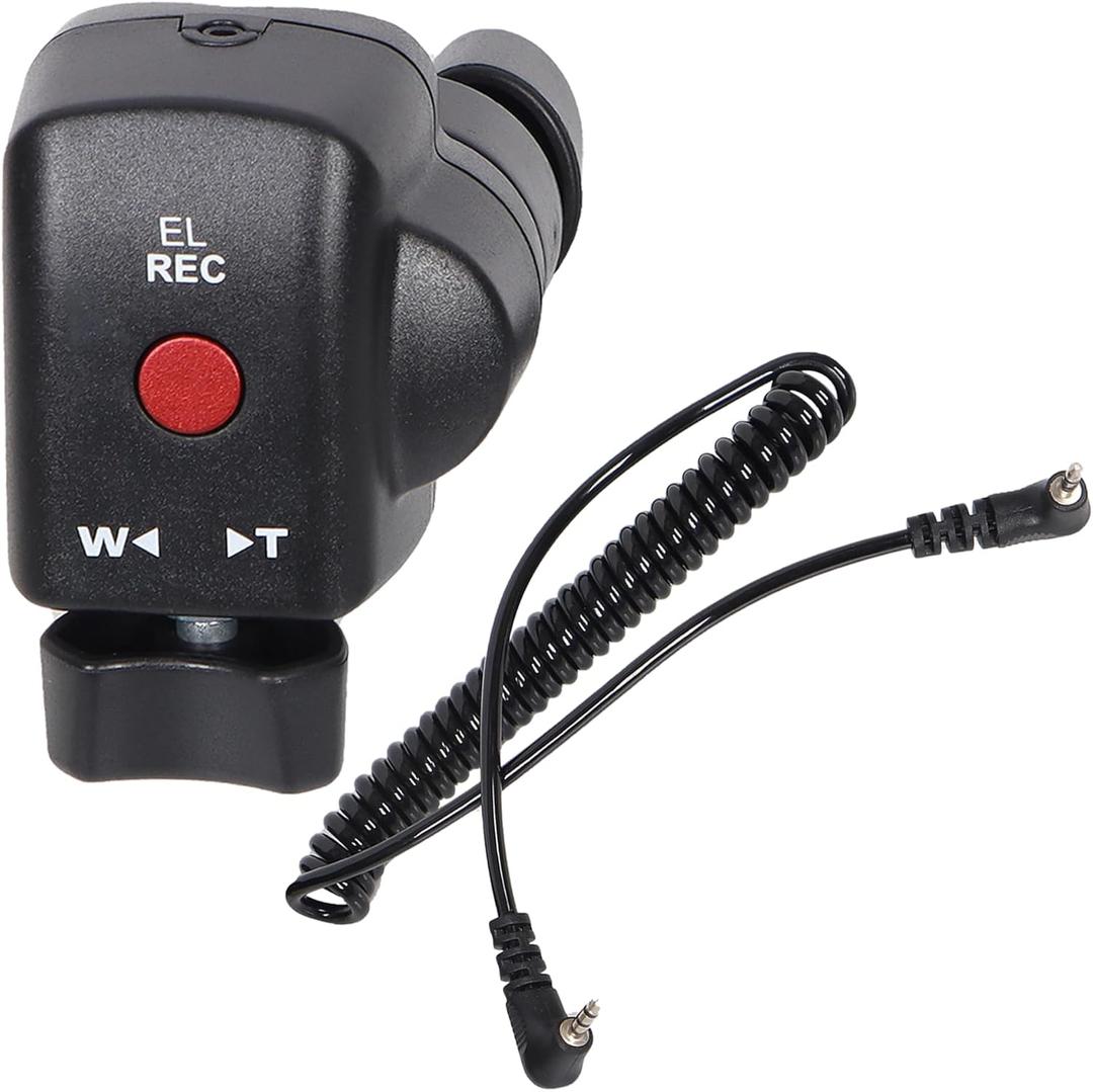 Zoom Control Remote Pro Video Recording Remote Controller with 2.5mm Jack Spring Cable for Sony NX5C, 190P, 150P, 198P, VX2000E/Canon XL1S XL2 XHA1 XM1 XM2 /Panasonic DVC33 DVC63 Camcorders