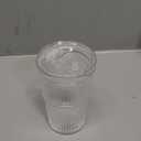 Luiaiog 18.5oz Glass Cups with Lids and Straws – Single Reusable Tumbler, Thickened Shatter-Resistant Glass, Ideal for Iced Coffee, Smoothies, Cocktails, Juices – Elegant & Durable Drinkware