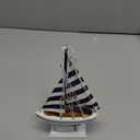 Gift Craft Striped Sail Boat