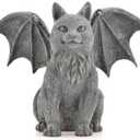 Pacific Giftware Winged Cat Gargoyle Statue Figurine Myth Fantasy