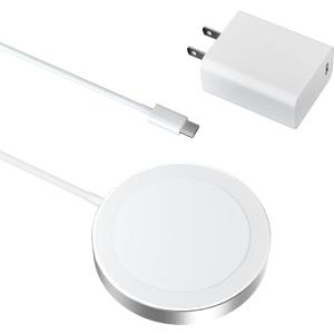 Qi2 Wireless Charging Pad, Minthouz Wireless Charger with 20W Power Adapter, Magnetic Wireless Charger Fast Charging for iPhone 16/15/14/13/12 Series, Airpods 2/3/Pro and More Qi-Enabled Devices