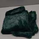 Softalker Christmas Throw Pillow Covers 18 x 18 Inch Set of 2, Xmas Winter Christmas Tree Faux Fur Cushion Covers, 3D Embroidered Pillow Cases for Couch Bedroom Living Room Decor, Green