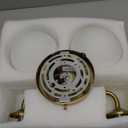 Modern Gold 2-Lights Bathroom Light Fixtures, Brass Vanity Light with Milky White Globe Glass Shade, Elegant Vanity Light Fixtures over Mirror, Wall Sconce Light for Bathroom, Mirror, Dressing Table