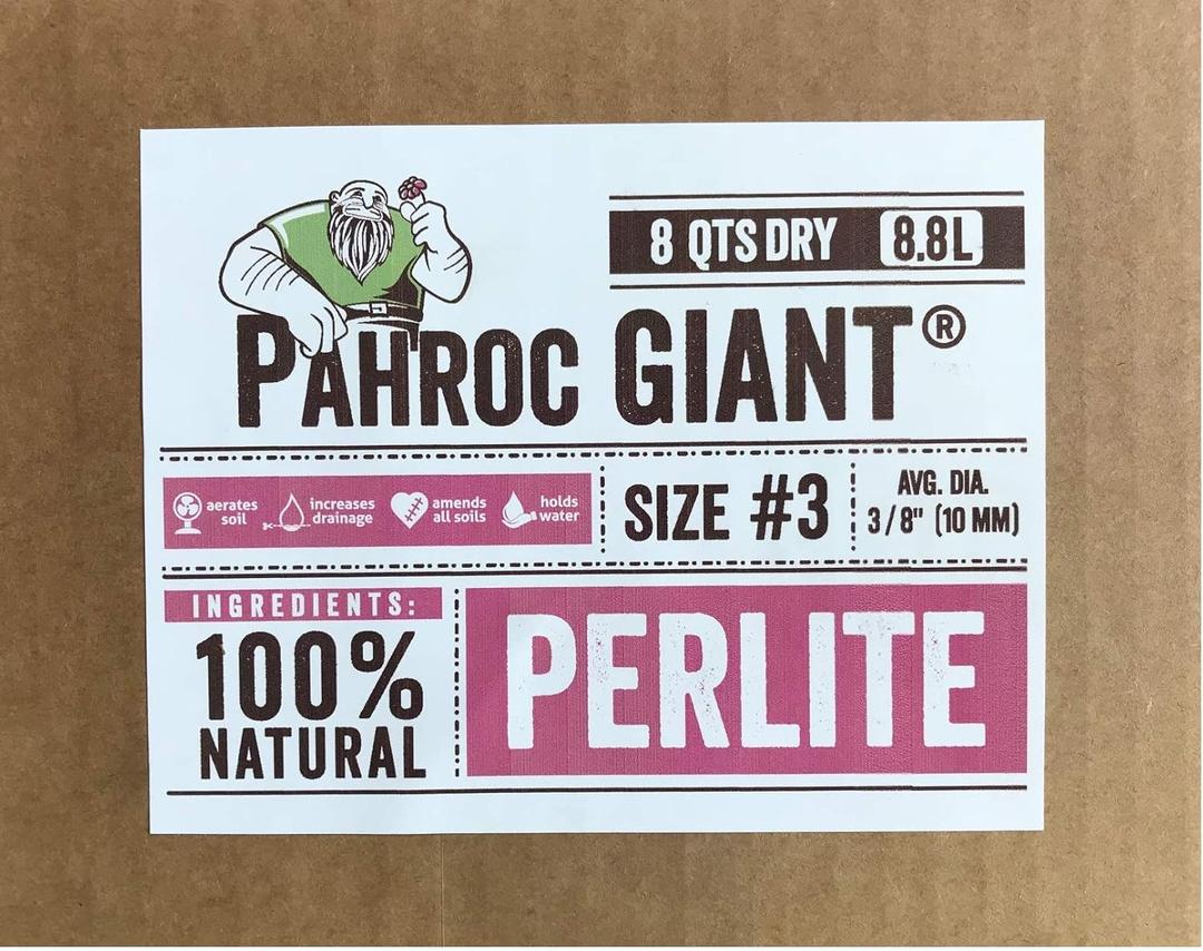 Exxxpanded Perlite #3 - (8QTS) Coarse, Hydroponic Grow Media and Soil Amendment