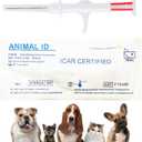 Smoostart 20 Pack 2.12x12mm Universal Standard Microchip, ISO11784/ISO11785/FDX-B Pet ID Tags, 15 Bit Microchip for Dog, Cat, Pig