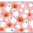 Halloween Dish Drying Mat for Kitchen Counter Pumpkin Spooky Ghosts Fall Dish Mat Absorbent Microfiber Reversible Dish Draining Mat Extra Large Dishes Pad 18 X 24 Inch