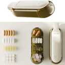 Small Pill Box 4 Compartment Travel Pill Organizer with Pill Taker Extractor Popper Small Pill Box Daily Pill Case for Travel Handbag Purse Medicine Vitamin Fish Oil Veggies Supplement Capsule