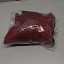 ZAFUL Women's V Neck Cable Knit Sweater Long Sleeve Ribbed Crop Tops Wrap Surplice Solid Casual Pullover Jumper, Red, Large