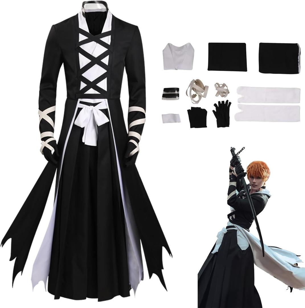 Adult Thousand Year Blood War Cosplay Costume for Halloween Outfit Set (Medium)