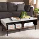 Coffee Table Cloth, Table Cover with Pockets and Tassel,Coffee Grid for Living Room Small Rectangle Tablecloths Washer Dryer Fridge Top Dust Cover,Easy Care Machine Washable (19" x 57" (Rectangular))