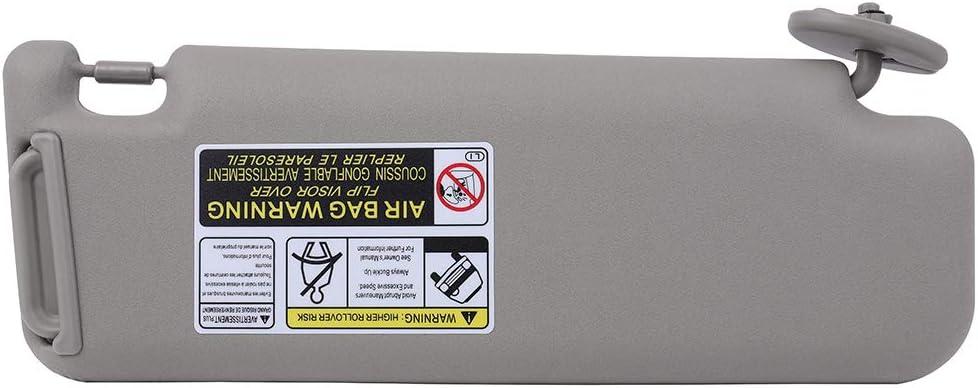 SCITOO Tan Left Driver Side Car Sun Visor Assembly Without Sunroof fit for 2003 2004 2005 2006 2007 for Toyota 4Runner
