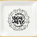 JoycuFF Confirmation Gifts for Teen Christian Gifts for Women, Religious J Catholic Communion ewelry Dish Gifts for Women