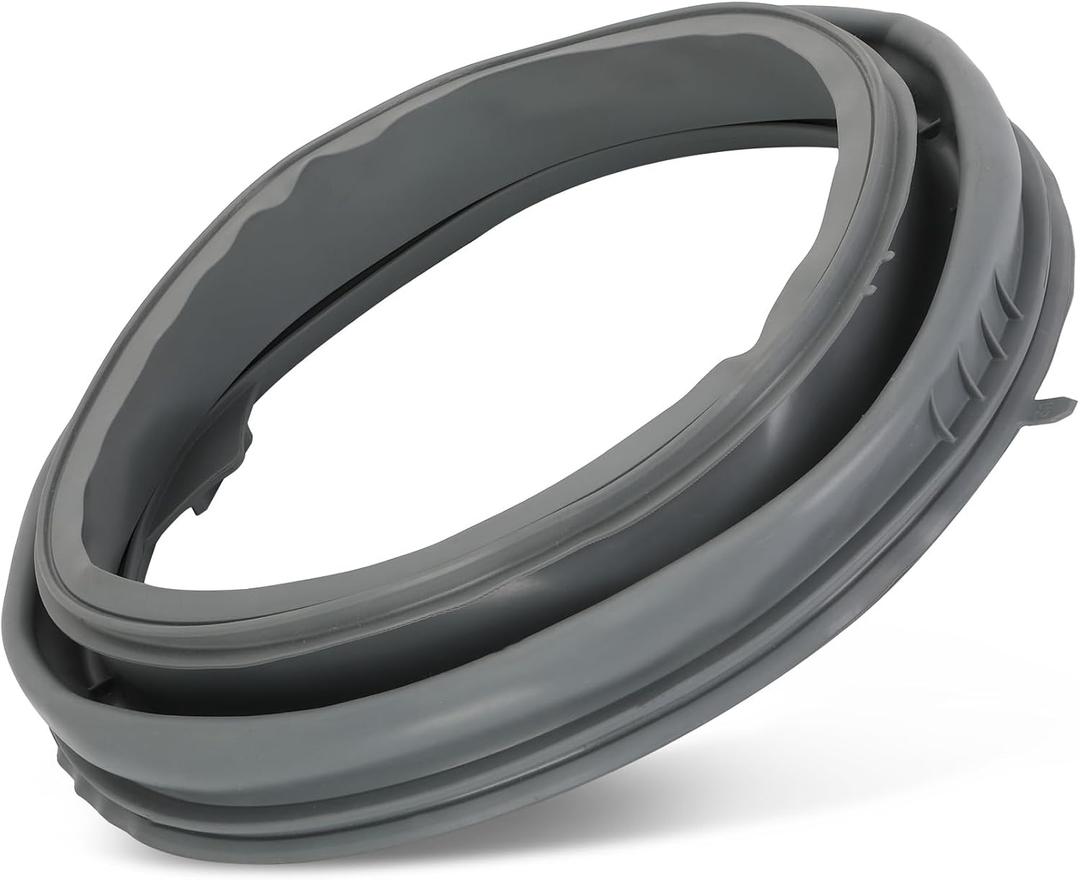 WPW10381562 W10290499 Washer Door Boot Seal Compatible with Maytag/Amana/Inglis/Whirlpool Washer Door Seal Gasket, WFW9150WW00 WFW9151YW00 WFW9250WW00 Front Load Washer Door Gasket Parts, Gray