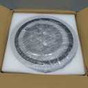 34W Modern LED Ceiling Light, 3000K-6000K Dimmable Ceiling Lighting Fixtures Ceiling Mount 4 Rings Black LED Chandelier Bedroom Lights Flush Mount with Remote for Kitchen, 2720LM