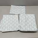 Amazon Basics Lightweight Super Soft Easy Care Wrinkle Free Microfiber 3 Piece Bed Sheet Set with 14-Inch Deep Pockets, Twin, Aqua Fern, Floral, Kids, Men & Women Bedding