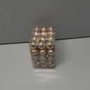 2 x Emopeak 24Pcs Christmas Balls Ornaments for Xmas Christmas Tree - 4 Style Shatterproof Christmas Tree Decorations Hanging Ball for Holiday Wedding Party Decoration (Rose Gold, 1.3"/3.2CM)