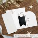 Elegant Ribbon-Style Money Cards with Envelopes Set - 20 Cards with Gold Foil, 20 Envelopes, 24 Sealing Stickers, Versatile Money Card Holders for Cash, Gift Cards - Classic Design, Smudge-Free