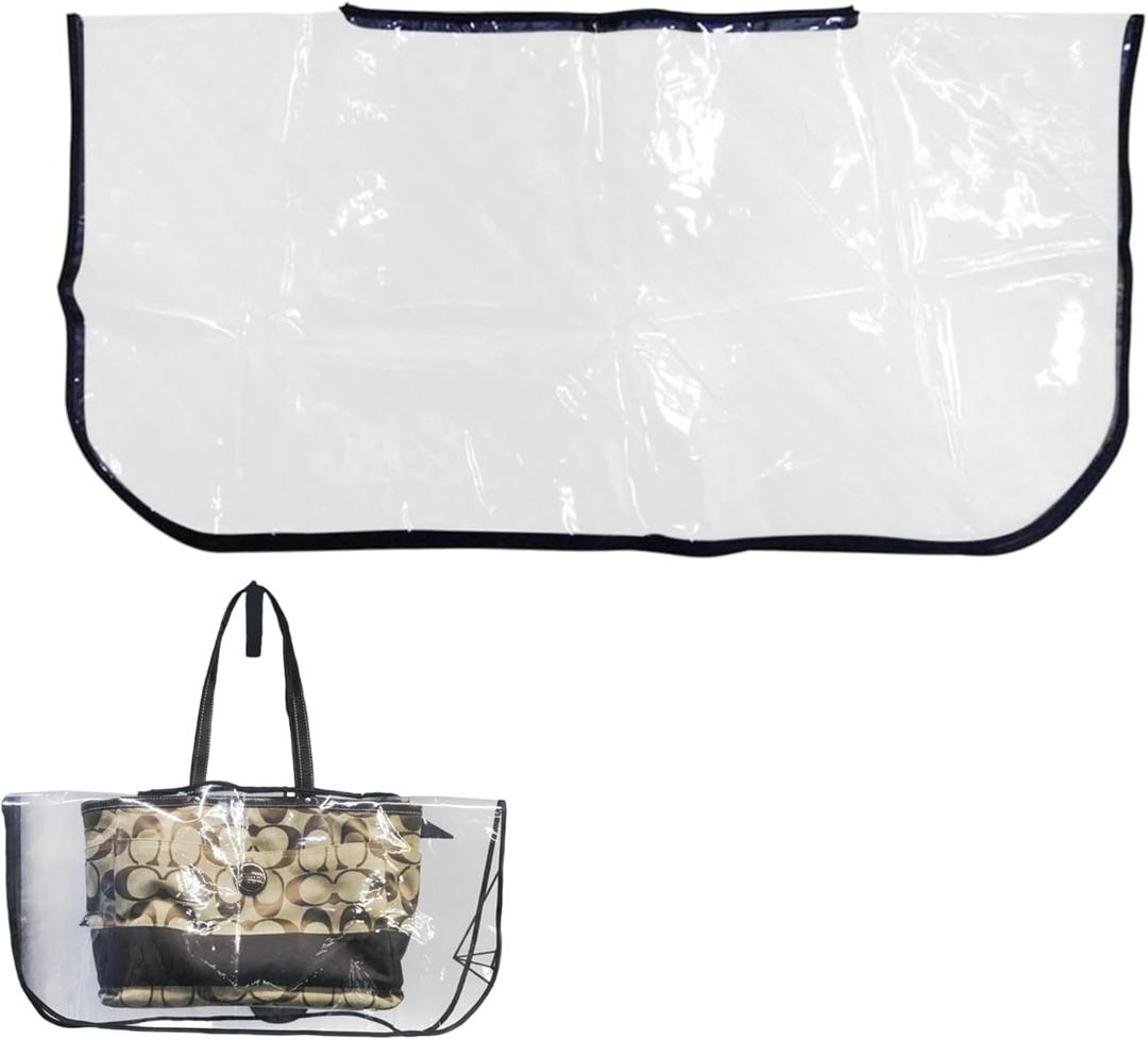 2025 Handbag Raincoat Transparent PVC Handbag Rain Cover For Outdoor Trips And Tours For Handbags And Tote Bags (rectangle)