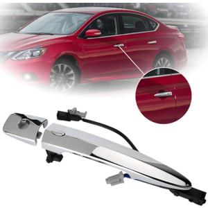 Exterior Chrome Door Handle Front Left Driver Side Door Handle for Nissan Sentra 2013-2018,for Nissan Murano Maxima 2009-2014, for Nissan Leaf 2011-2017, 12459871, 806469N00A