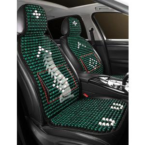 Wood Beaded Car Seat Cover Massaging Breathable Cooling Cushion
Green Natural Wood Bead Universal Fit for Sedan, SUV&Truck. The Ergonomic Lumbar Support Can Relieve Painful from Long Trips