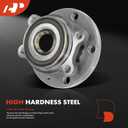A-Premium 2 x Front or Rear Wheel Bearing and Hub Assembly Compatible with Volkswagen Audi - 2005-2019 - Jetta Passat Golf Tiguan Beetle CC Eos GTI R32 Rabbit & A3/Q3/TT Quattro