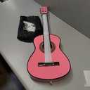 Smartxchoices 38" Acoustic Guitar Bundle with Gig Bag, Strap, Pitch Pipe, Extra Strings Set, Pick, PINK, 6 String for Beginners, Starter, Kids, Girls, Youths, Students, Right-handed (PINK)